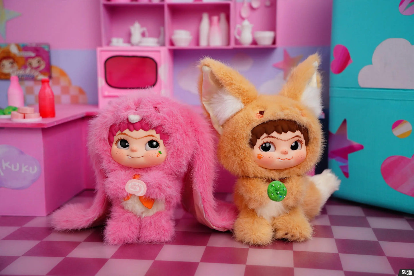 Wakuku Fox and Bunny Trick or Treat Series Plush Figure (Blind Box)