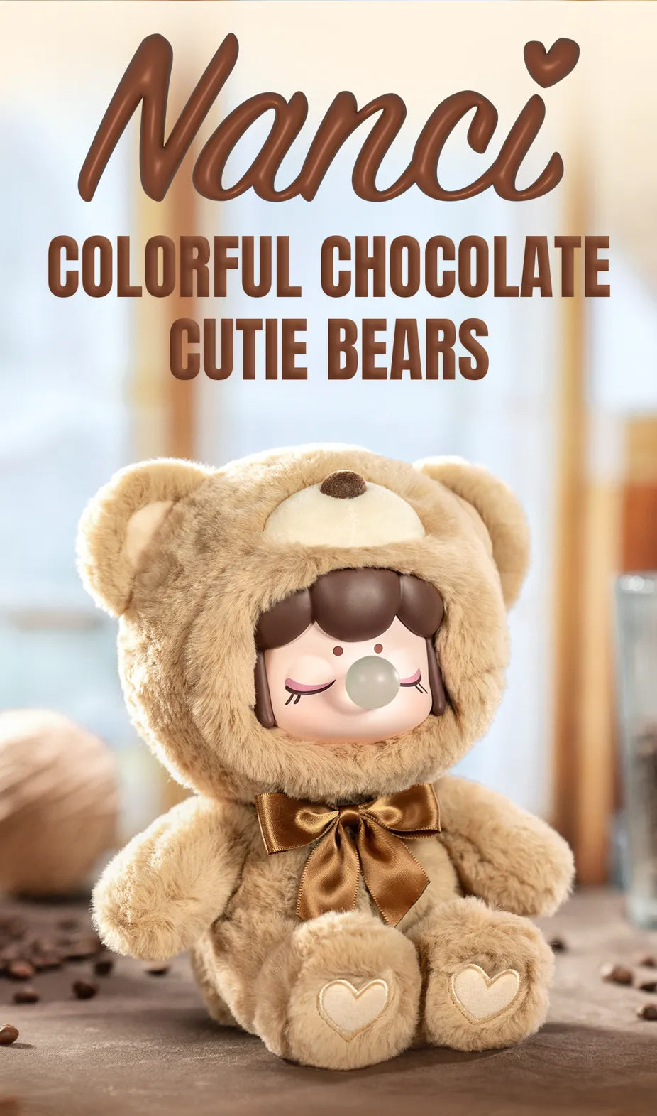 NANCI Colorful Chocolate Cutie Bears Series Plush Figure (Blind Box)