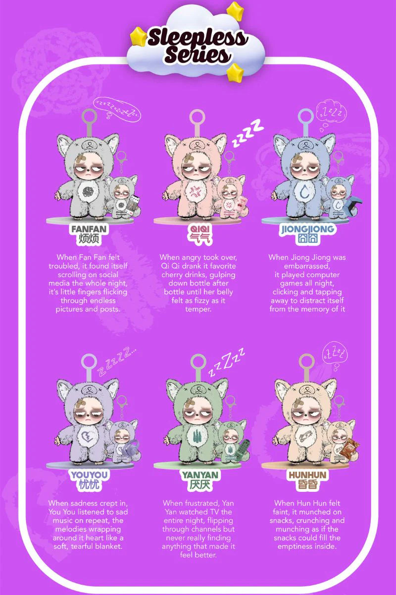 Sleepless Grumpipi Series Plush Figure (Blind Box)