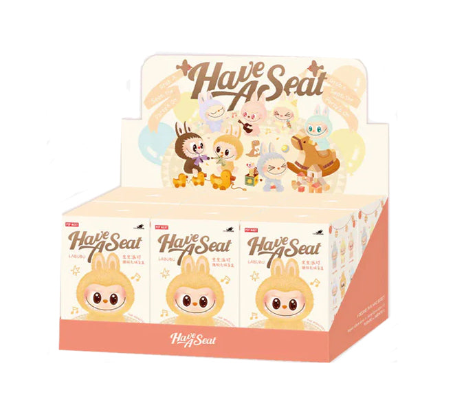 Authentic POP MART Labubu The Monsters Have A Seat Plush Figure (Blind Box)